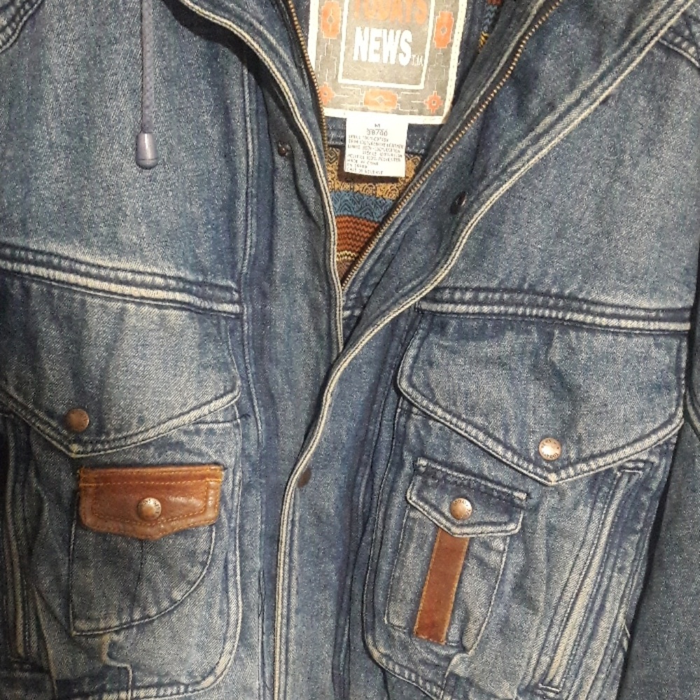 Vintage Padded Denim Jacket - Picture 4 of 6